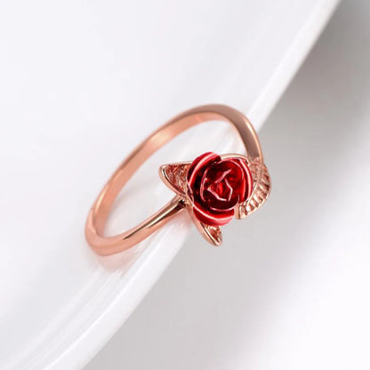 Rose Leave Opening Ring