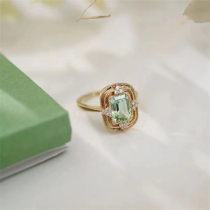 French Vintage Geometric Ring