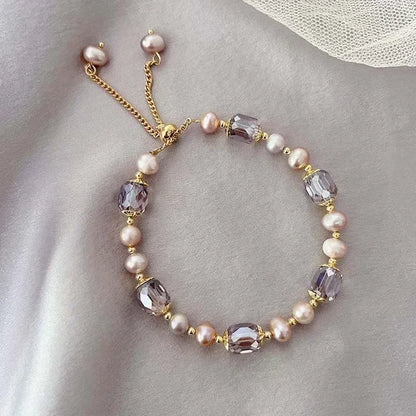 Purple Pearl Bracelet