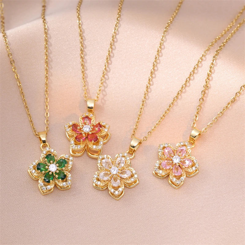 Romantic Flower Necklace