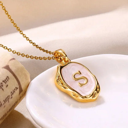 Drip Oil 26 Letter Necklaces