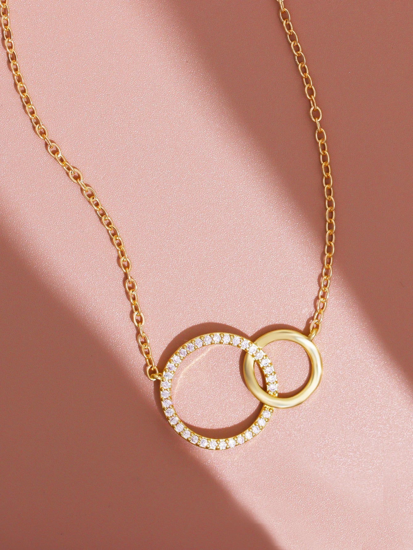 Dainty Double Circle Necklace