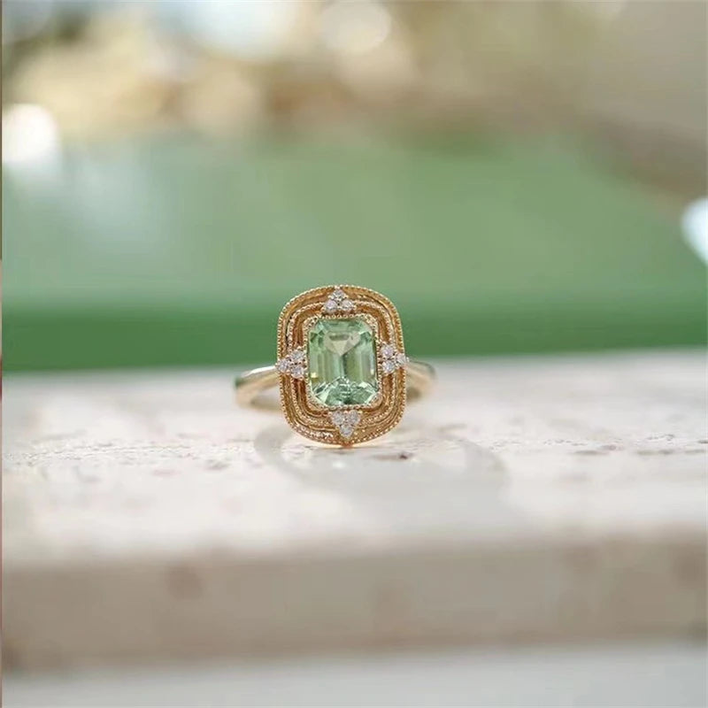 French Vintage Geometric Ring