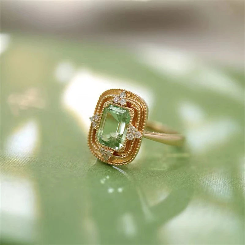 French Vintage Geometric Ring