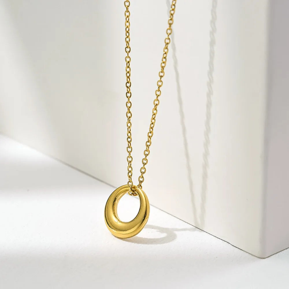 Hollow Circle Necklace