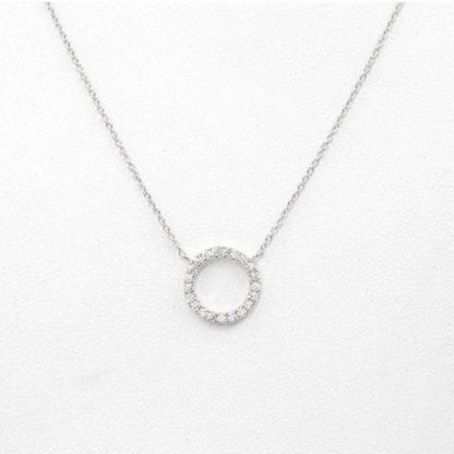 Crystal Circle Pendant Necklace